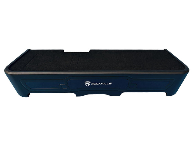 REC151 Dual 10' Subwoofer Enclosure for 2019+ GMC/Chevy Crew Cab Sealed Sub Box, Heavy Duty MDF, Poly-Fil Included, Nickel-Plated Terminals, 5'...