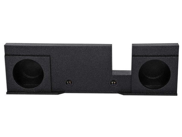 REC51 Dual 12' Sealed Sub Box for 04-08 Ford F150 Xcab SuperCrew Enclosure, Underseat Downfire, Bed Liner Finish, 5/8' MDF, 0.7 Cu Ft Air Space,...