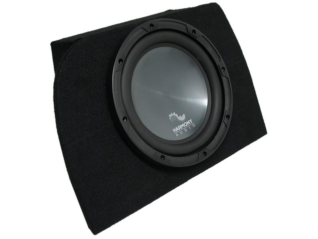 Single 10 Loaded Sub Box Fits Mazda Miata MX-5 1990-2005 R104 Compact subwoofer enclosure, covers NA and NB generations, easy bolt-in install,...