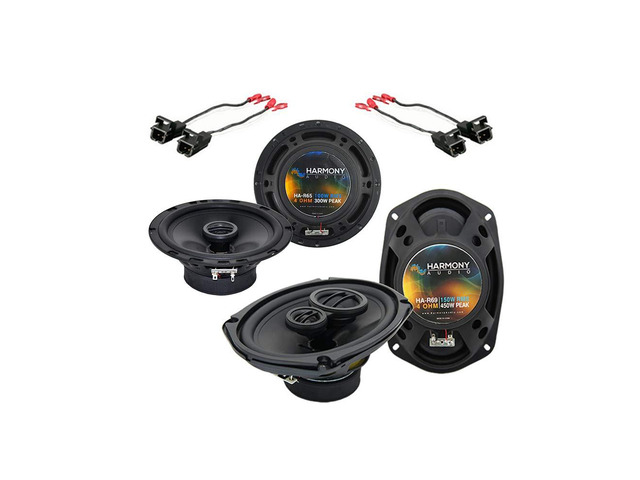 Speaker Package with Harness Fits 2000-2007 Chevy Monte Carlo 6.5 and 6x9 sizes, R65 and R69 models, factory plug-in wiring included, direct...