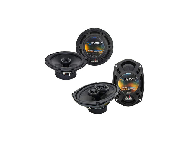 Speaker Package Fits Pontiac Grand Prix 2004-2008 R65 R69 Front door and rear deck upgrade pair, 6.5 inch and 6x9 car sizes, direct factory swap,...