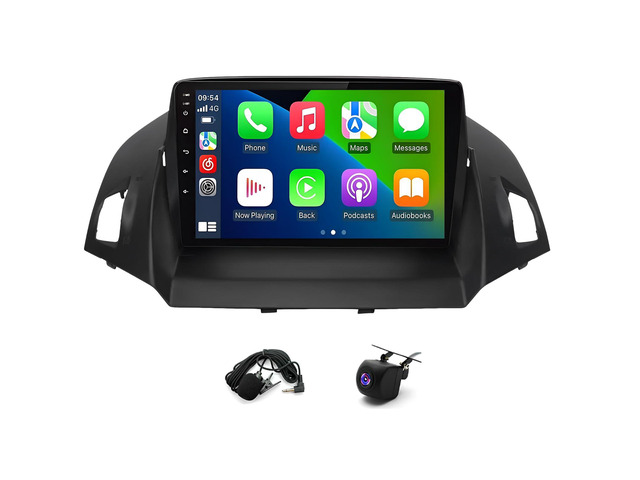 4+64G Double Din Car Radio for Ford Escape 2013 2014 2015 2016 Head Unit with Wireless Carplay Android, 9 inch Touch Screen Stereo Bluetooth Radio...