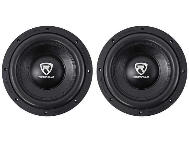 W10K6D2 V2 10' Dual 2-Ohm Car Subwoofer, Foam Surround, 2-Pack 2000W Peak/500W RMS Each, CEA Rated, Cast Aluminum Basket, Double Stacked 100 Oz...