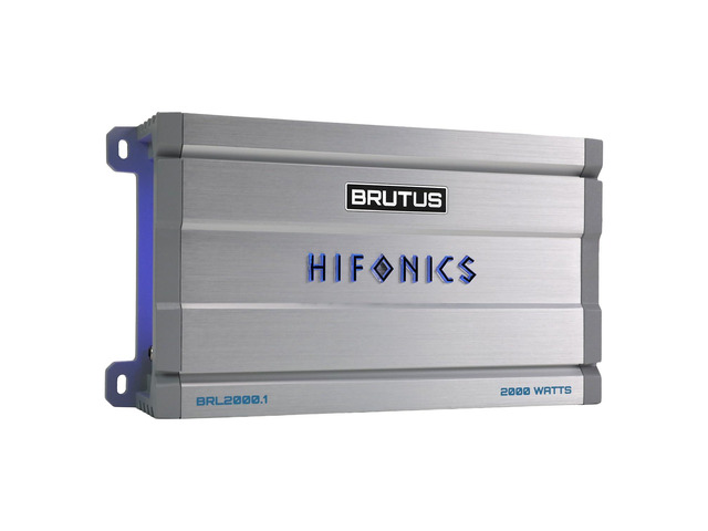 Brutus BRL2000.1 car Audio Mono Amplifier Delivering 2000 watts RMS with a Built-in UV Meter and Intelligent Power Management System