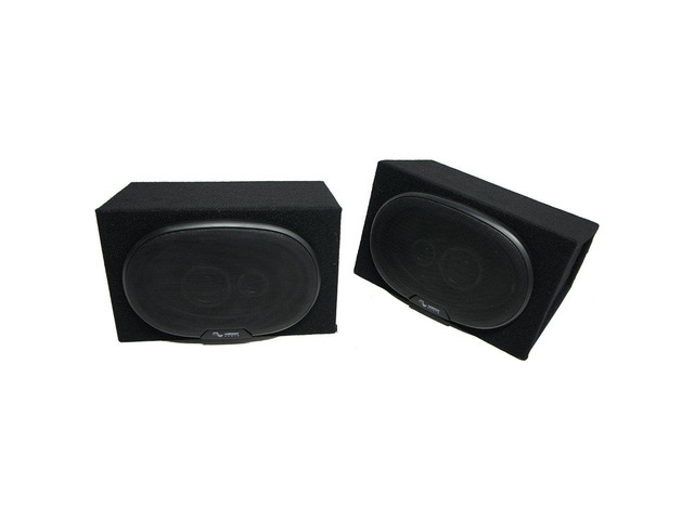 Dual 6x9 Speaker Box Enclosures Black Car Truck SUV R69 Universal fit for most vehicles, sized for popular oval drivers, rugged daily-use build,...