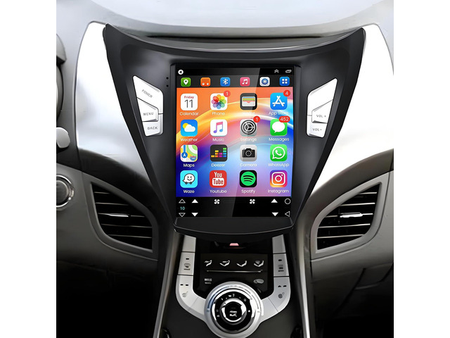 9.7inch Car Stereo Radiofor Hyundai Elantra 2011 2012 2013, Android 14 Car Radio Audio Receiver with Carplay Android Auto GPS Navigation Bluetooth...
