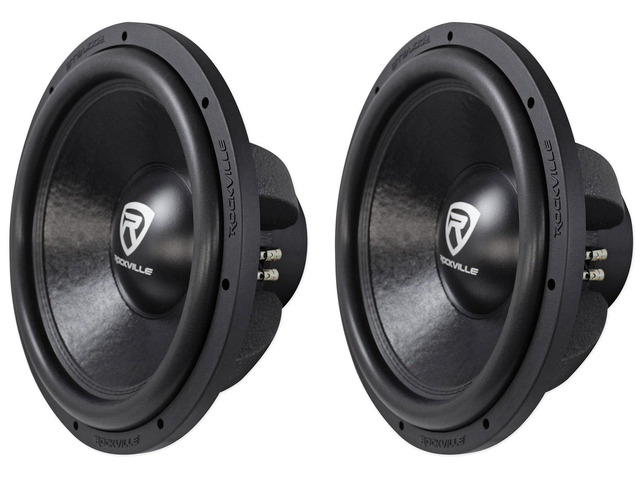 W15K6D4 V2 15' K6 Dual 4-Ohm Car Audio Subwoofer, 2-Pack 4000W Peak / 1000W RMS, Cast Aluminum Basket, 112 Oz Magnet, 24mm XMAX, 3' OFC Voice...