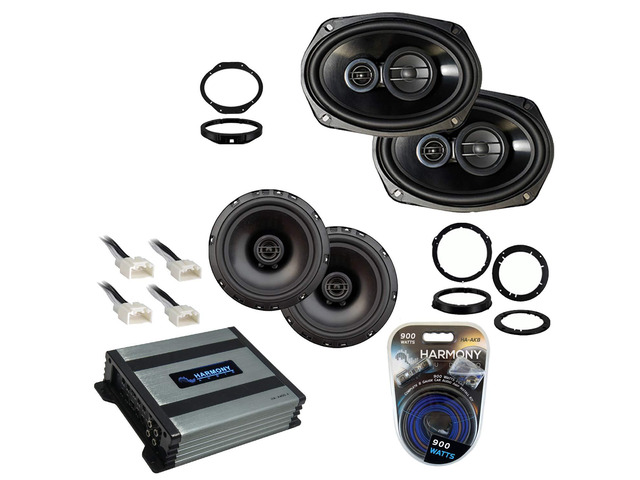 Speaker and Amplifier Package Fits Ford F-150 F150 2015-2019 6.5 6x9 truck car sound combo, powered stereo upgrade system kit, factory sound...