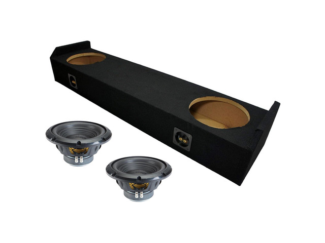 W10S4 Dual 10' Loaded Subwoofer Box Fits 2006-2014 Honda Ridgeline Sealed car audio enclosure, 500W RMS power handling, 4 Ohm impedance, truck...