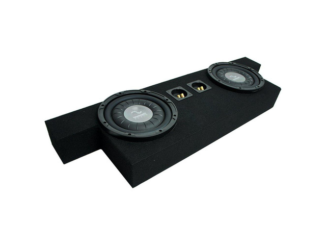 Dual 10' Sub Box Subwoofer Enclosure Fits 2004-2012 GMC Canyon Crew Cab Rich low-end sound, space-saving profile, quick install, built for your...