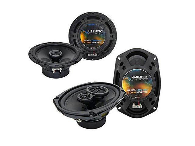 Fits Nissan Titan 2008-2012 Speaker Replacement R65 R69 Factory upgrade package, includes 6x9 and 6.5 inch car drivers, cleaner highs and deeper...