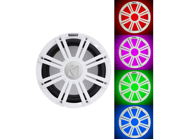 45KM124 12' 350 Watt Marine Boat Subwoofer w/White LED Grille KM12