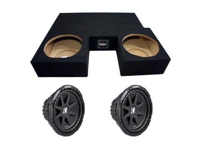 Kicker C10 Dual 10' Sub Box 600W Fits 07-12 Toyota Tundra Double Cab Loaded truck subwoofer enclosure, peak power rated drivers, complete bass...