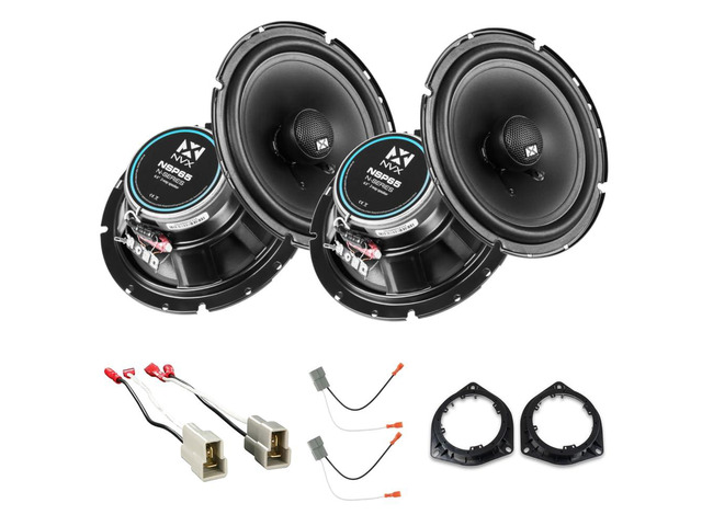 Complete Speaker Replacement Package for Toyota Sequoia 2001-2007 Complete Front and Rear 6.5 Inch N-Series 2-Way Coaxial Speaker Upgrade Kit...