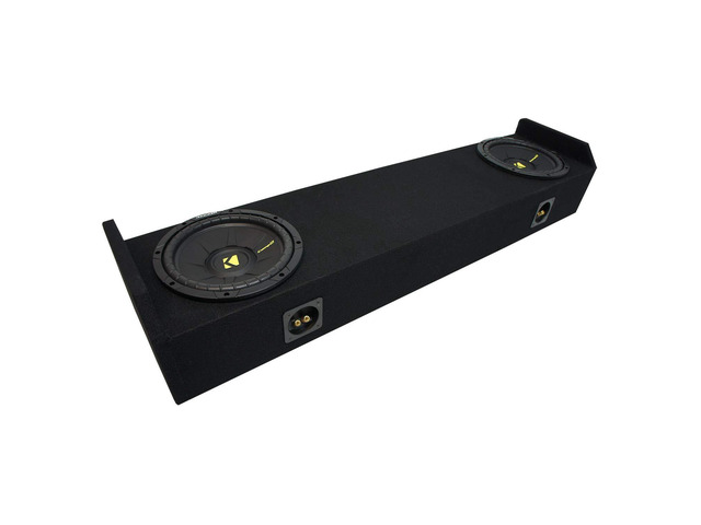 44CWCS104 CompC 10' Sub and Dual 10' Box Fits 06-14 Honda Ridgeline vehicle shaped truck subwoofer enclosure, 10 inch smooth deep bass upgrade,...