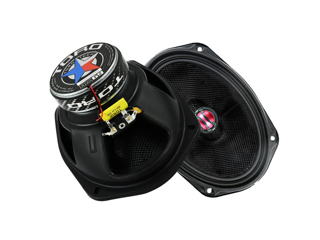 HX69 6Ã—9 2-Way Coaxial Car Speaker Set 200W Peak / 100W RMS Pair, 20 mm Ferro Fluid Tweeters, Glass Fiber Cones, Rubber Surrounds, Easy Upgrade