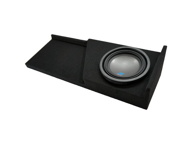 Alpine S-W10D4 10' Subwoofer Box Fits 2007-2013 Silverado Extended Cab Dual 4 Ohm 1200W peak driver, loaded Type matched Chevy bass enclosure,...