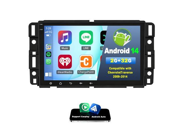 Double Din Car Stereo Upgrade Radio for Chevrolet Traverse 2009-14 Android 14 8' Touchscreen with Wireless Carplay Android Auto GPS WiFi...