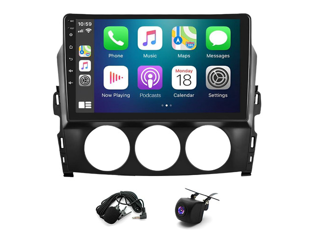 for Mazda MX-5 Radio Upgrade 2006-2021,9''Touch Screen Car Stereo Car Multimedia Player with Wireless Carplay and Android Auto WiFi GPS...