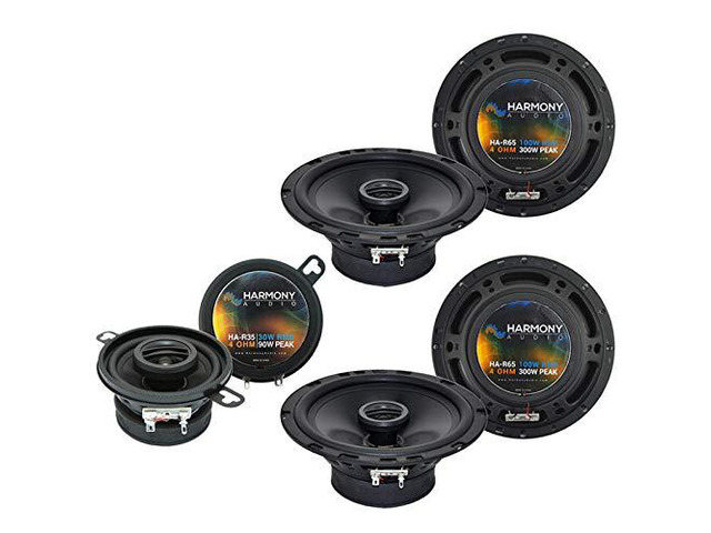 6.5 Speaker Replacement Package Fits Jeep Liberty 2002-2007 Front door and dash pairs, 3.5 inch units included, direct factory swap, clear sound...