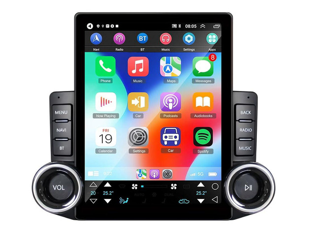 9.7 inch Android 15 Double Din Car Stereo for Chevy Avalanche 2003 2005 2006 with Backup Camera 2+64G Touch Screen Radio Head Unit with Wireless...