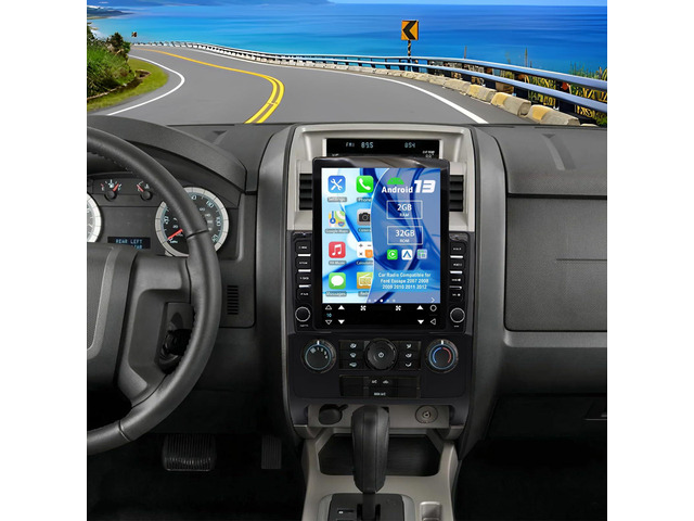 Android 13 Car Radio Compatible for Ford Escape 2007-2012 2G+32G 9.7' Touch Screen Car Stereo Radio with Wireless Carplay Android Auto GPS WiFi...
