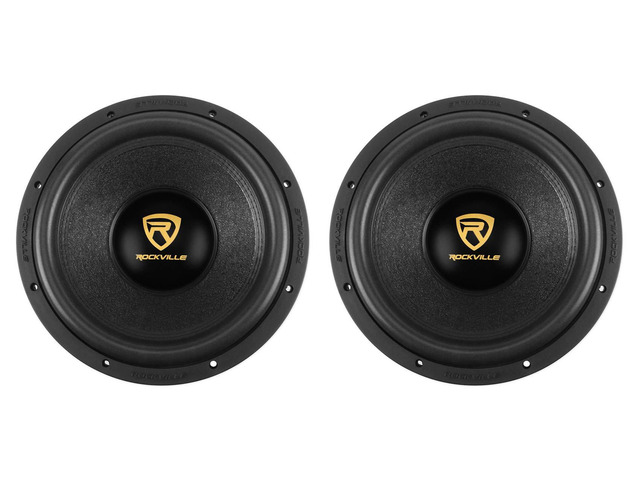 W12K9D4 12' K9 V3 DVC 4-Ohm Car Subwoofer, Nomex Spider, 2-Pack 4000W Peak/1000W RMS Each, Cast Aluminum Basket, Double Stacked 190 Oz Magnet, 3'...