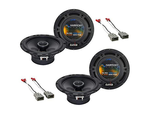 Fits Honda CRV 1997-2006 6.5 Inch Speakers with Harness Car stereo upgrade with 100W RMS pair, plug-and-play wiring connectors, no-splice...