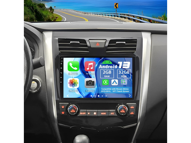 Android 13 Double Din Car Stereo for Nissan Altima 2013-2015 10.1' Touch Screen Car Stereo Radio with Wireless Carplay Android Auto GPS...