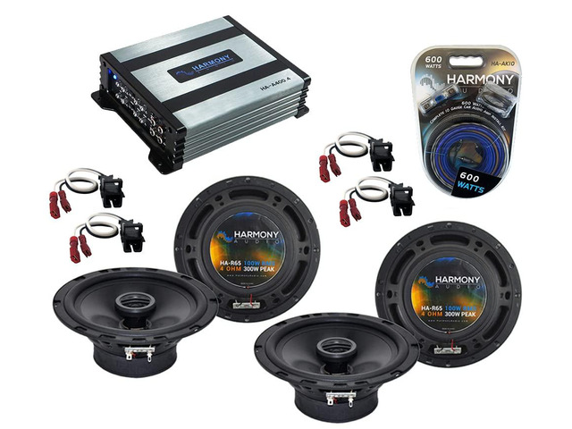 Fits Chevy Trailblazer 02-09 6.5' Speakers Amp and Wiring Kit Complete 800W 4-channel sound upgrade package, 6.5 inch 300W door drivers, cable...