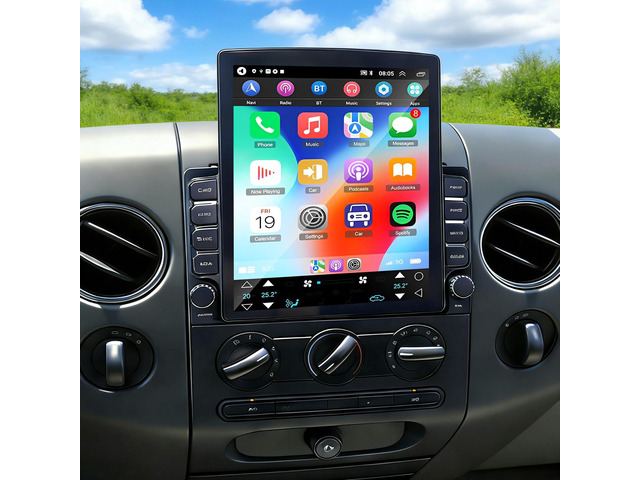 Double Din Car Stereo Radio Upgraded for 2004-2008 Ford F-150 F150 9.7inch Touch Screen Android 14 GPS Navi Head Unit with Wireless Carplay...