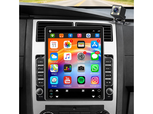 9.7' Android 14 Car Radio Stereo for Dodge Charger Magnum 2005-2007 Double Din Head Unit Touch Screen Stereo with Wireless CarPlay & Android...
