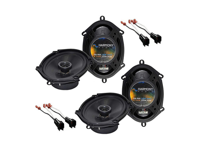 5x7 6x8 Speakers with Harness Fits Ford Explorer 2002-2005 2003 2004 plug-in wiring included, no splicing needed, direct replacement play...
