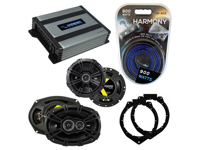 Kicker DSC67 DSC693 Speakers HA-A400.4 Amp Fits Buick Lucerne 2006-2011 Bundle includes 6x9 pair, complete car stereo combo, richer fuller sound,...