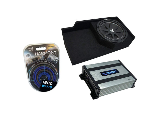 Kicker Comp C12 Single 12' Sub Box with Amp Fits 88-98 Chevy CK Ext Cab Loaded 12 inch subwoofer design, extended truck fitment, matched mono...