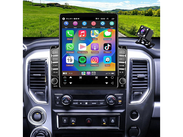 Android 15 Double Din Car Stereo Radio Upgrade for NIS-san Titan 2017-2019 CarPlay Android Auto,9.7' Touch Screen Head Unit GPS Navi WiFi...