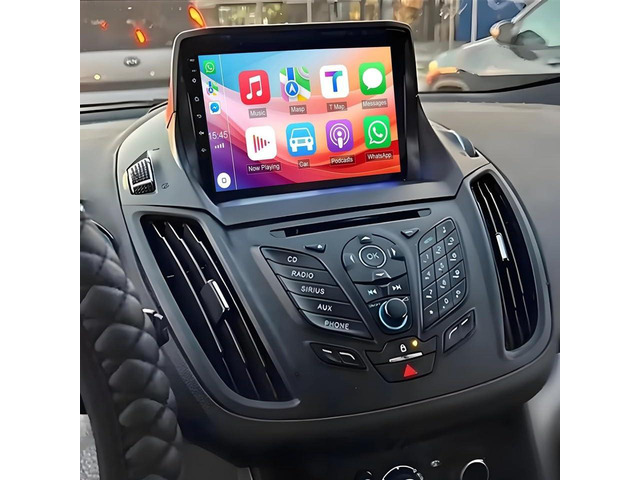 9in Car Radio Stereo for Ford Escape 2013-2019 w/GPS/WiFi/Bluetooth 2014 2015 2016 2017 2018 Touchscreen Car Stereo Receiver with Wireless Carplay...