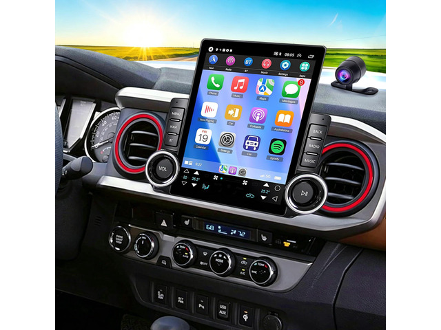 Android 15 Double Din 9.7' Car Radio Stereo for Toyota Tacoma 2016-2021 9.7' Touch Screen Upgrade Head Unit with Wireless CarPlay & Android Auto...