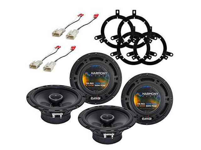 Fits 2004-2005 Toyota Highlander 6.5' Speakers Pair direct factory replacement, easy plug-in install, clear smooth sound, refreshes worn stock...