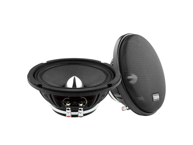 PRO-FR6NEO Pair 6.5 Neodymium Full-Range Loudspeaker with Silver Bullet Tweeter and Grill 450W Max, 225W RMS, 4-Ohm, Aluminum Basket, High Power...