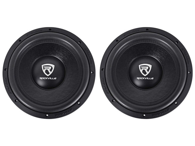 W12K6D2 V2 12' Dual 2-Ohm Car Subwoofer, CEA Rated, 2-Pack 2400W Peak/600W RMS Each, K6 Series, Double Stacked 100 Oz Magnet, Cast Aluminum...