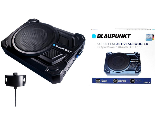 GTHS131 GTHS131 Super-Flat 200-Watt-Max Active Subwoofer, Black