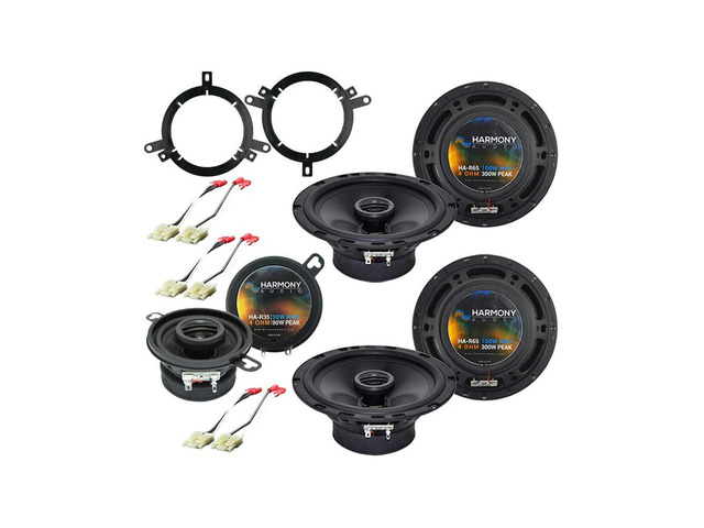 6.5' 3.5' Speaker Upgrade Fits Jeep Grand Cherokee 1996-1998 Rhythm Series drivers rated 300 watt and 90 watt, direct 1997 replacement for...