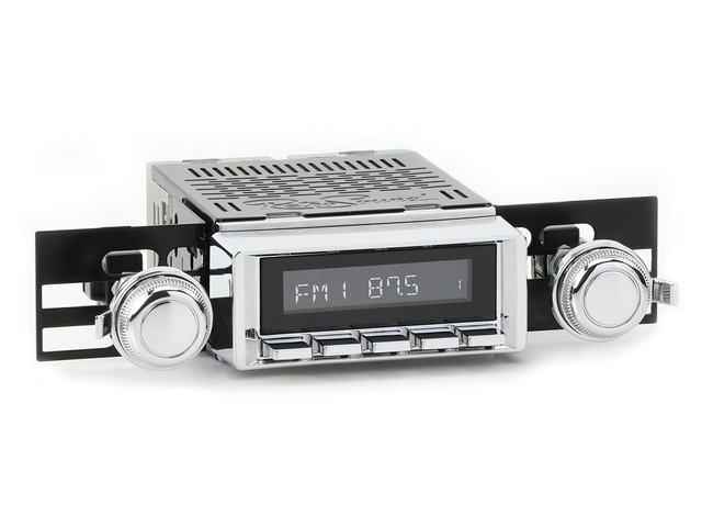 RetroRadio Compatible with 1965-66 Chevrolet Impala Features Include Bluetooth, AUX, AM/FM LAC-M1-115-121-03P-73PC