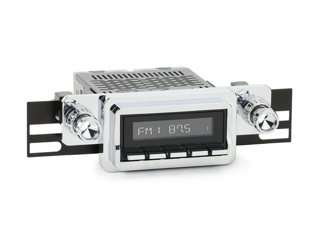 RetroRadio Compatible with 1964-66 Ford Mustang Features Include Bluetooth, AUX, AM/FM LABC-M1-125-04P-74PF1