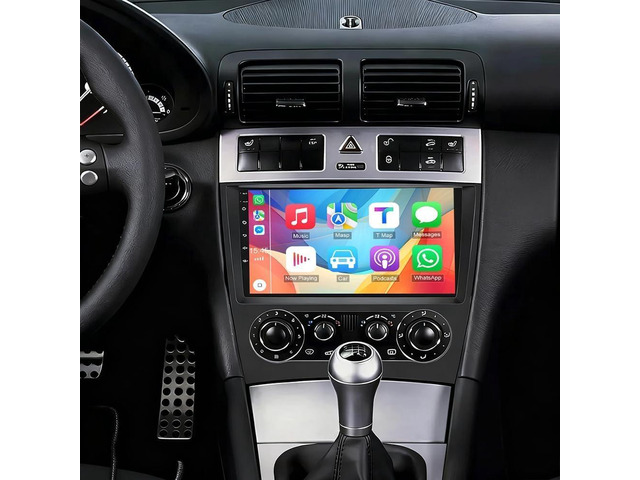 2+64G Double Din Car Radio for Mercedes C-Class W203 C230 CLK350 C280 C350 2003-2009 CLK W209, 9' Touchscreen Android 14 Car Audio Receivers with...