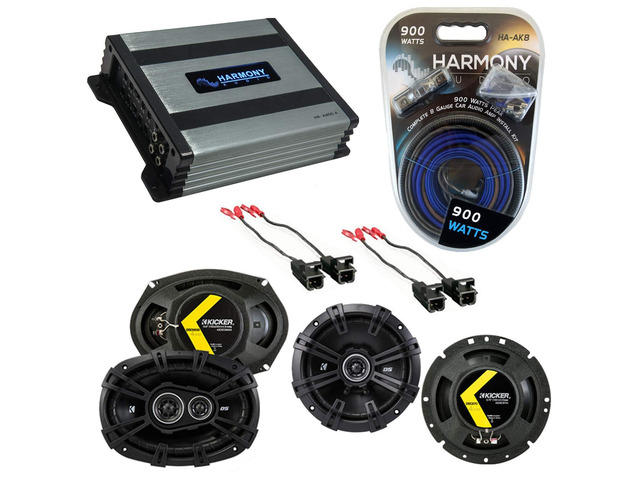 Compatible with Chevy Camaro 2010-2014 Factory Speaker Replacement Kicker Bundle DSC67 DSC693 & Harmony HA-A400.4