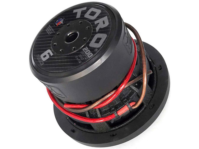 TECH Fierce6 6.5 Car Subwoofer 200W RMS / 400W Max, Dual 4, Heavy-Duty Cast Aluminum Basket, Deep Bass, High Temp Voice Coil, 20250Hz Compact...