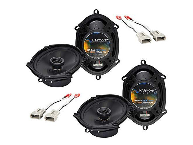 Fits Ford Mustang 1994-1998 5x7 6x8 Speakers with Harness Plug-and-play factory wiring, no cutting or splicing, 225 watt replacement Rhythm...