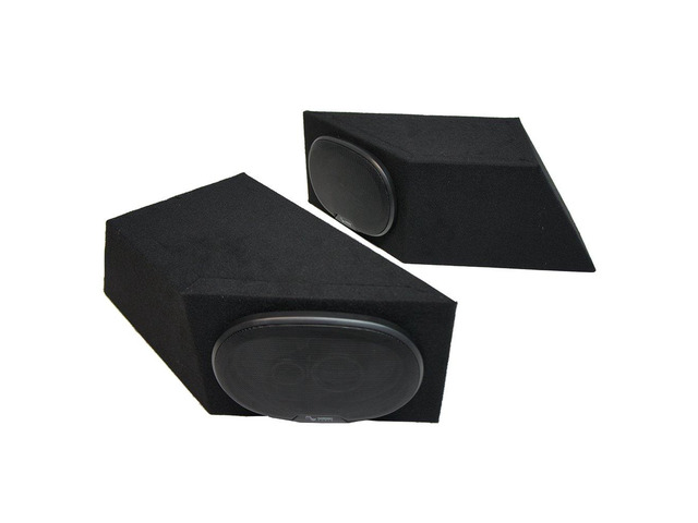 Loaded Dual 6x9 Speaker Box Enclosures Fits 1987-1995 Jeep Wrangler YJ Harmony HA-R69 drivers included, factory-style audio upgrade, simple mount...